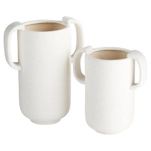 Dusty Miller Vase | White - Small