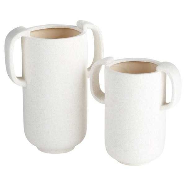 Dusty Miller Vase | White - Small