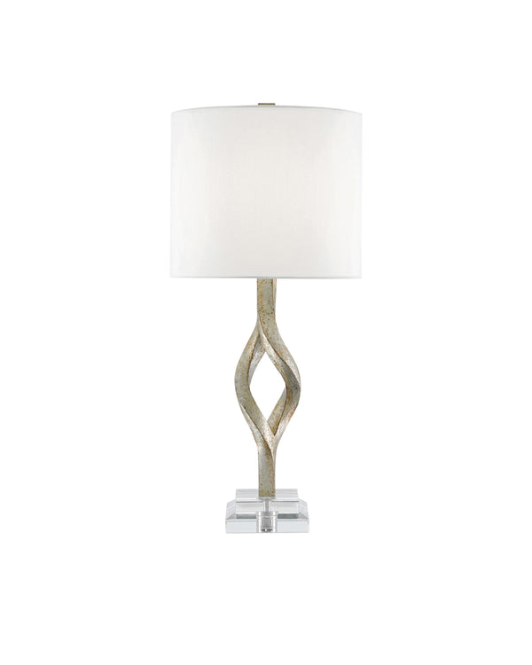 Elyx Table Lamp In Chinois Silver Leaf