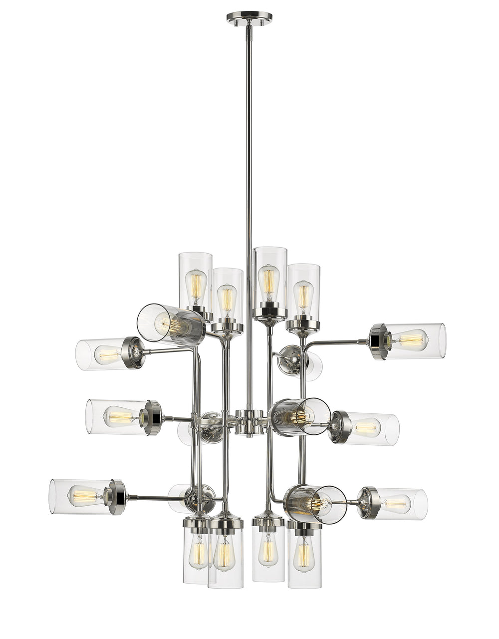 Calliope 20 Light Pendant in Polished Nickel Finish