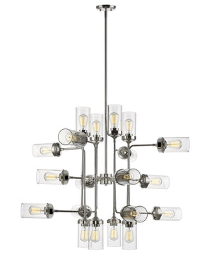 Calliope 20 Light Pendant in Polished Nickel Finish