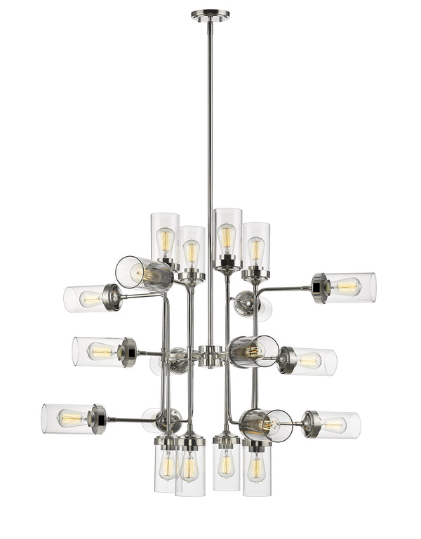 Calliope 20 Light Pendant in Polished Nickel Finish