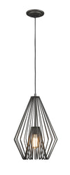 Quintus 1 Light Mini Pendant in Bronze Finish
