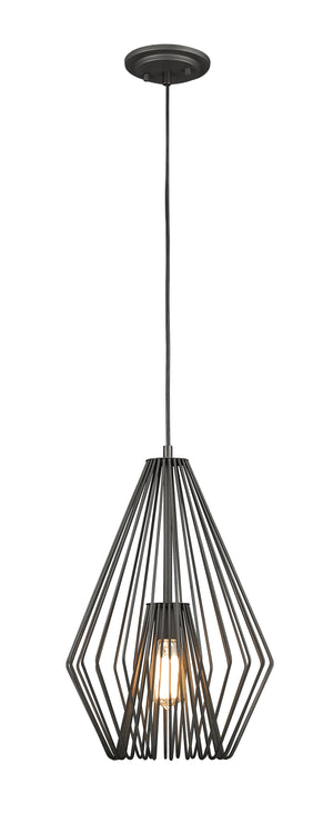Quintus 1 Light Mini Pendant in Bronze Finish