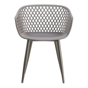 Moe's Piazza Outdoor Chair Set of 2 in Grey