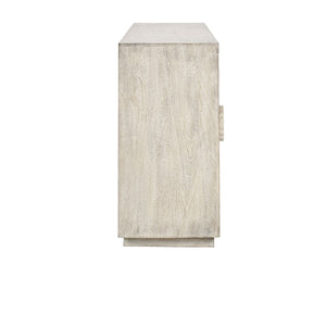 Apollo Solid Mango Wood Cabinet - Coastal White