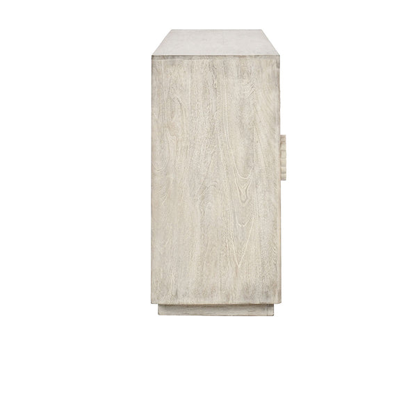 Apollo Solid Mango Wood Cabinet - Coastal White