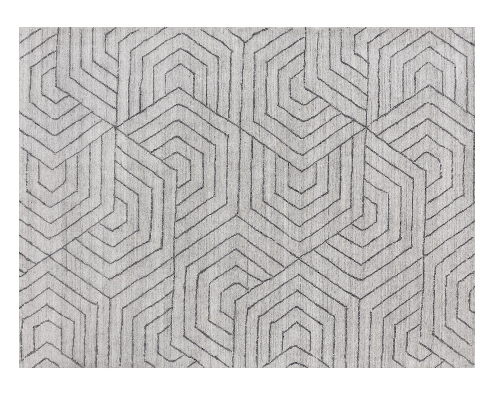 MAZEY HAND-LOOMED RUG - GREY - 9' X 12'