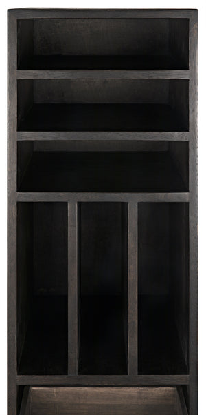 Tubula Bookcase, Ebony Walnut
