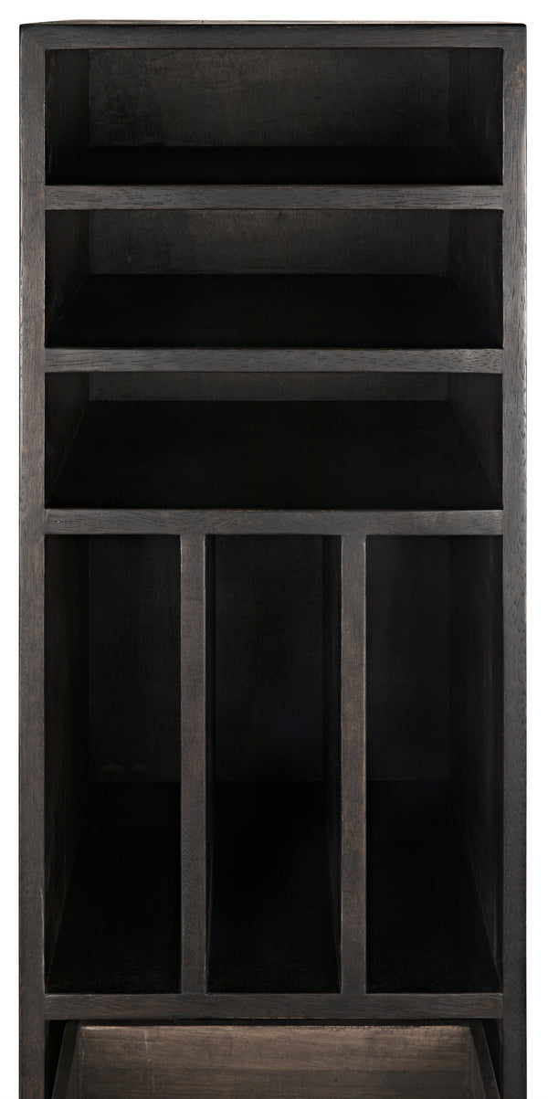 Tubula Bookcase, Ebony Walnut