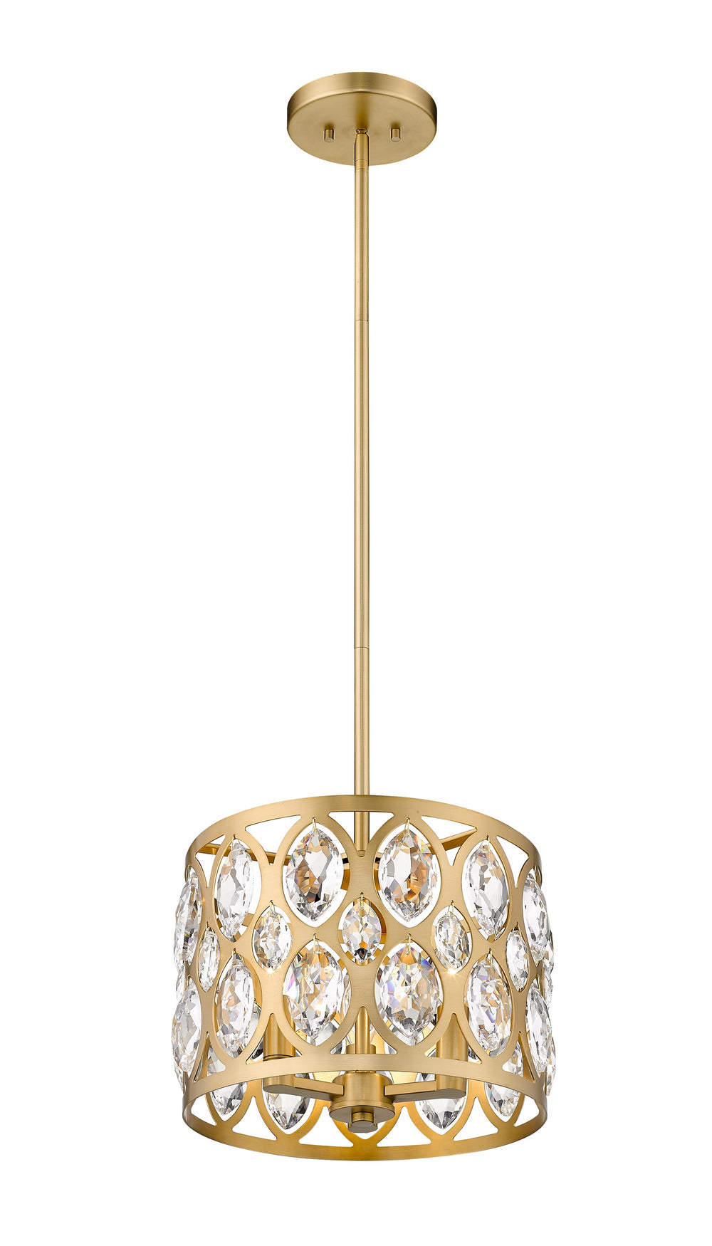 Dealey 3 Light Chandelier in Heirloom Brass Finish