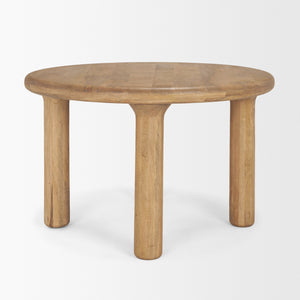 Soma 48" Light Brown Acacia Wood Round Dining Table