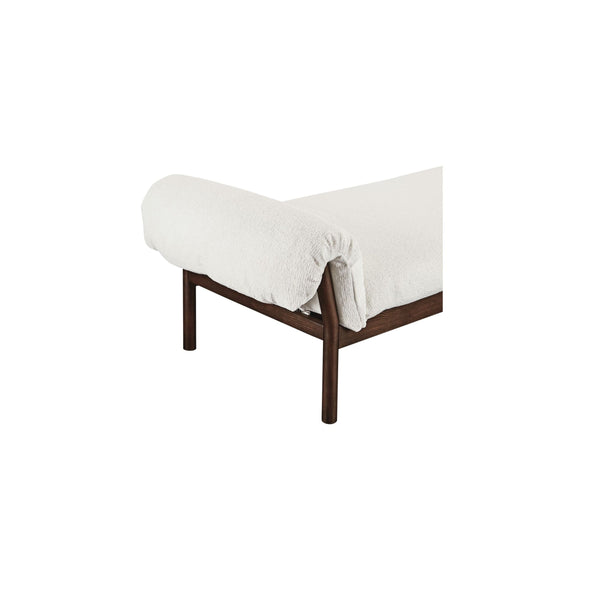 Cardero Daybed in Ivory with Ash Frame