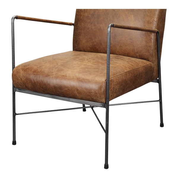 Dagwood Leather Armchair in Open Road Brown