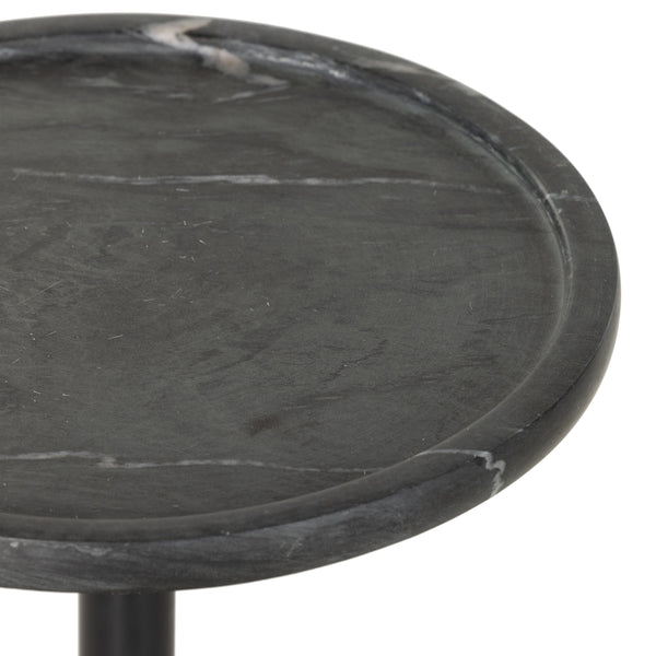 Viola Accent Table In Black Marble