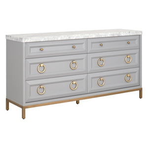 Azure Carrera 6-Drawer Double Dresser