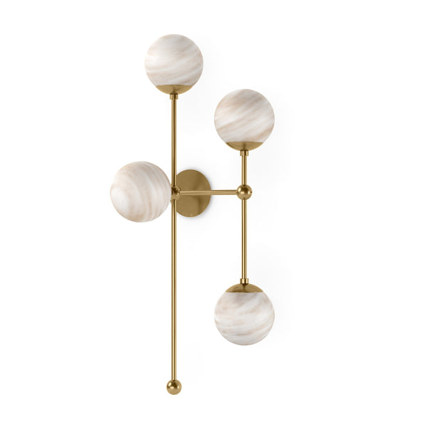 Armstrong 4 R Sconce - Burnished Brass