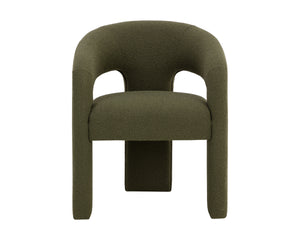 ISIDORE DINING ARMCHAIR - COPENHAGEN OLIVE