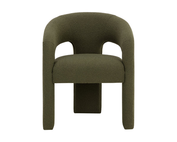 ISIDORE DINING ARMCHAIR - COPENHAGEN OLIVE