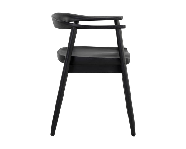 JEREMY DINING ARMCHAIR - BLACK