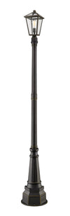 Talbot 1 Light Outdoor Post Mounted Fixture in Rubbed Bronze Finish