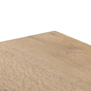 Elbert Console Table In Rustic Oak Veneer