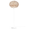 Eos Large Floor Lamp in Light Brown with White Base