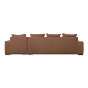 Moe's Thomas Right Sectional in Rust Polyester