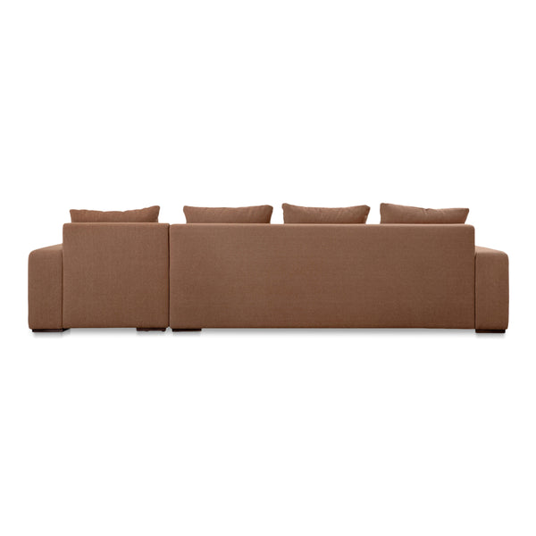 Moe's Thomas Right Sectional in Rust Polyester