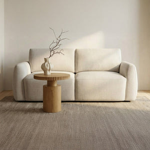 Callie Sofa 68" Flecked Oat, High Back, Angled Arms
