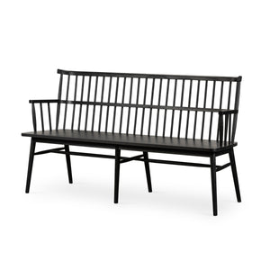 Aspen Large Bench In Black Oak