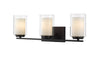 Willow 3 Light Vanity in Matte Black Finish