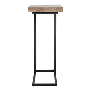 Moe's Mila C-Shaped Side Table in Natural Oak