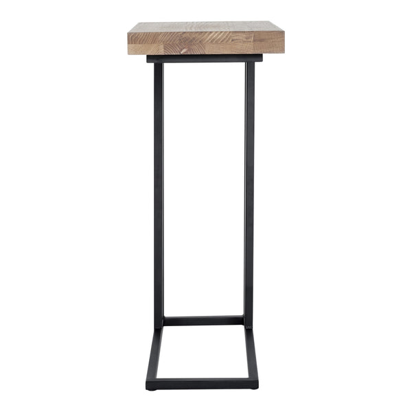 Moe's Mila C-Shaped Side Table in Natural Oak