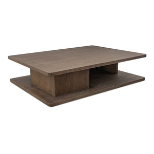Casey Large Coffee Table in Dark Brown Oak