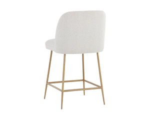 KELTY COUNTER STOOL - GOLD - COPENHAGEN WHITE