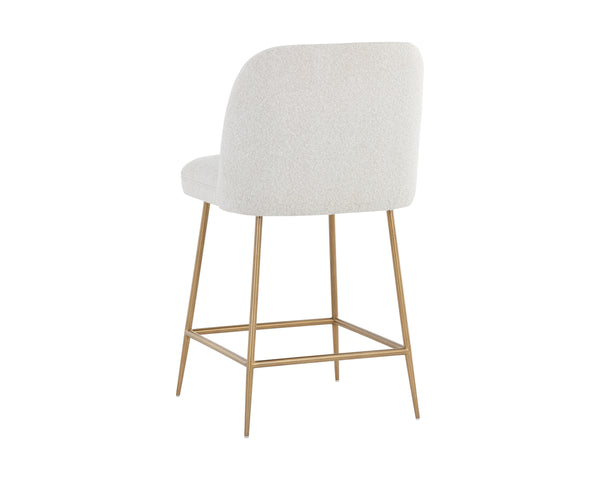 KELTY COUNTER STOOL - GOLD - COPENHAGEN WHITE