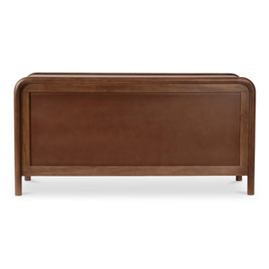 Rye 6 Drawer Dresser in Warm Brown with Soft Rush Front