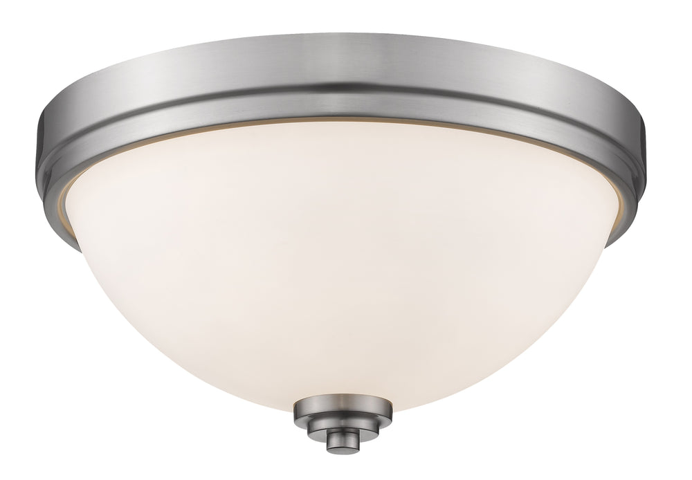 Ashton  2 Light Flush Mount in Brushed Nickel Finish