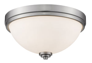 Ashton  2 Light Flush Mount in Brushed Nickel Finish