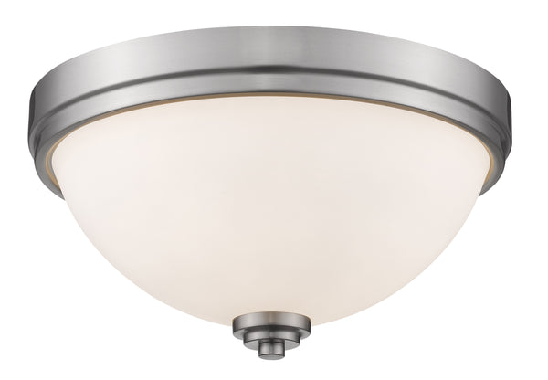 Ashton  2 Light Flush Mount in Brushed Nickel Finish