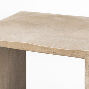 Aida 26" Seat Height Light Gray Wood Counter Stool