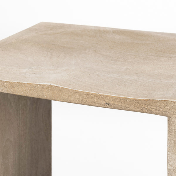 Aida 26" Seat Height Light Gray Wood Counter Stool