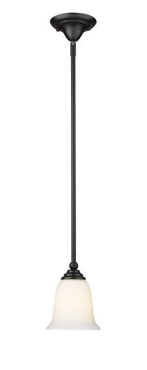 Lagoon 1 Light Mini Pendant in Matte Black Finish