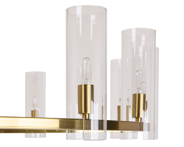 CLARABELLE CHANDELIER - LARGE - BRASS