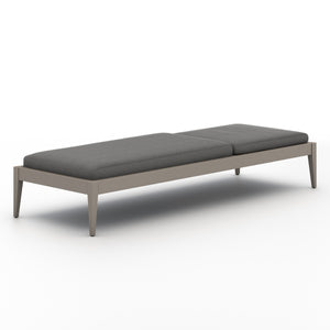 Sherwood Outdoor Chaise Lounge In Grey/Charcoal