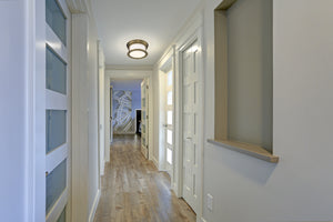 Sonna 2 Light Flush Mount in Heritage Brass Finish