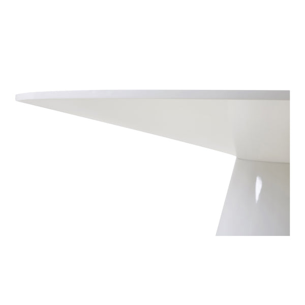 Otago 54" Round Dining Table in White