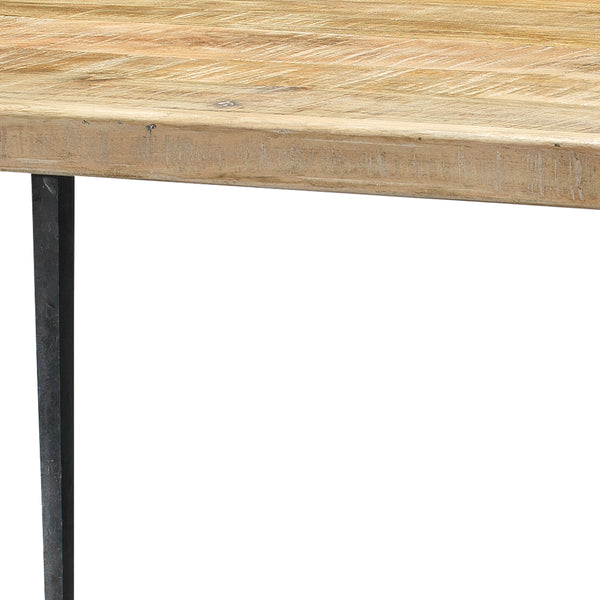 Farmhouse Wood Dining Table, Natural