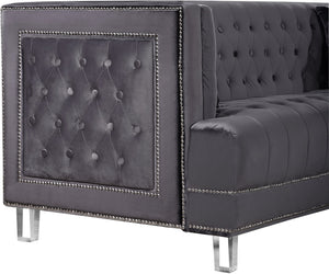 Rudolph Chair In Grey Velvet